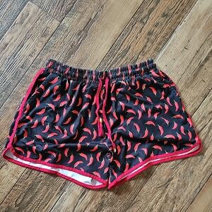Jess Lea XL Chili Pepper Print Women's Shorts